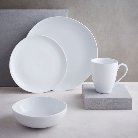 Organic Shaped Porcelain Dinnerware Set West Elm United Kingdom