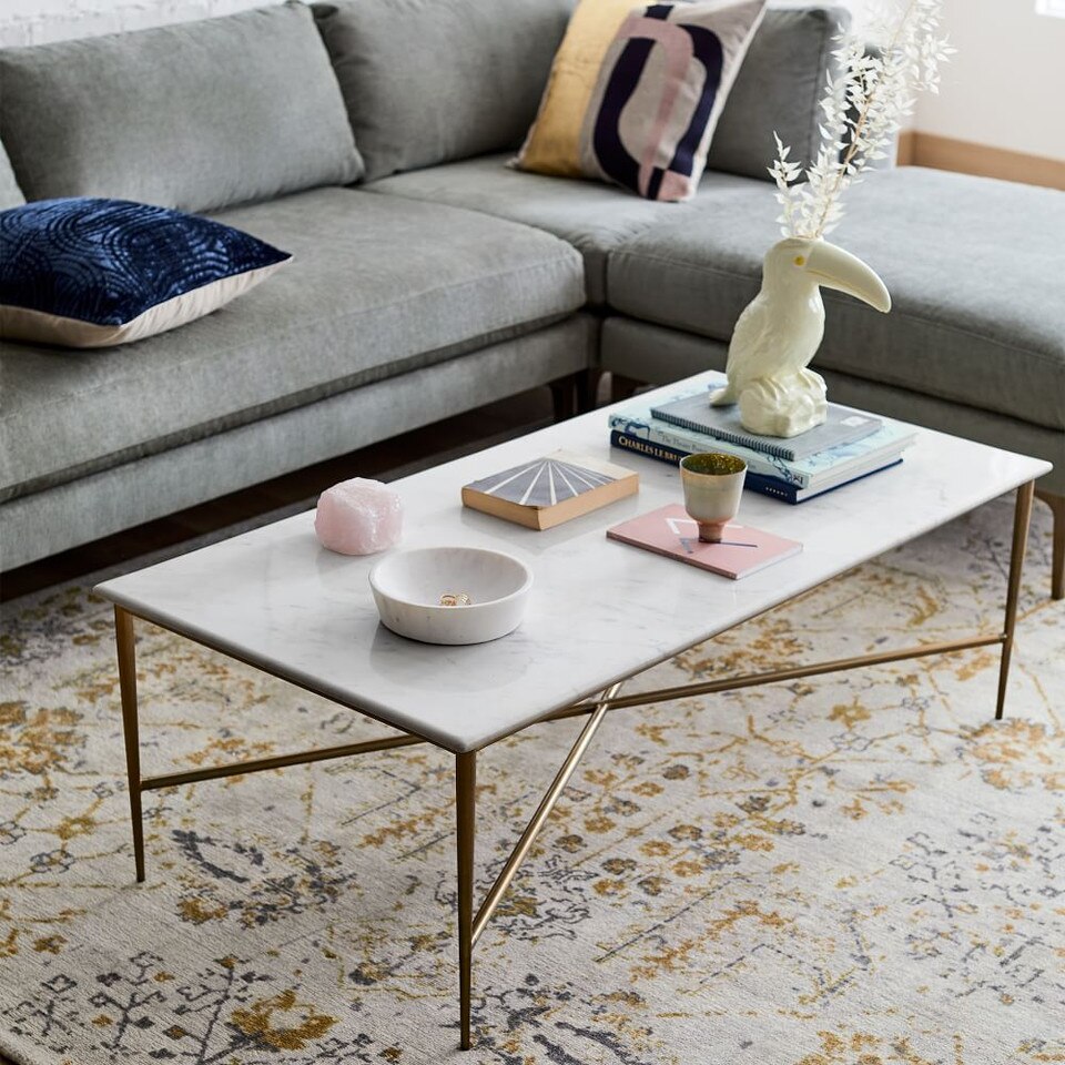 Neve Marble Coffee Table (122 cm)