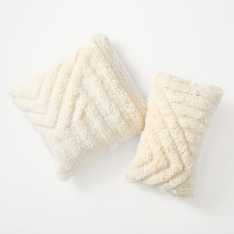 Offset Angle Washable Wool Cushion Cover