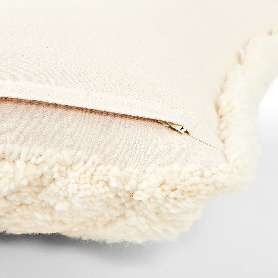 Offset Angle Washable Wool Cushion Cover