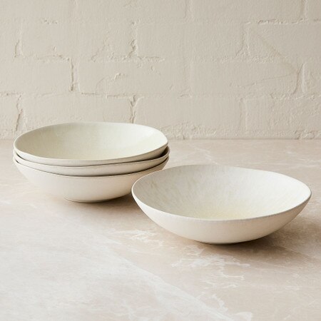 Oyku Stoneware Pasta Bowls Modern Dining Essentials West Elm UK