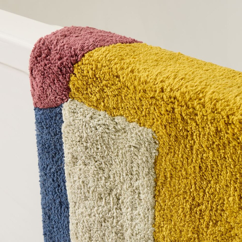 Organic Angled Modern Bath Mat