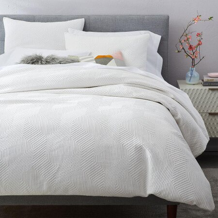 Organic Modern Geo Duvet Cover Pillowcases West Elm United Kingdom