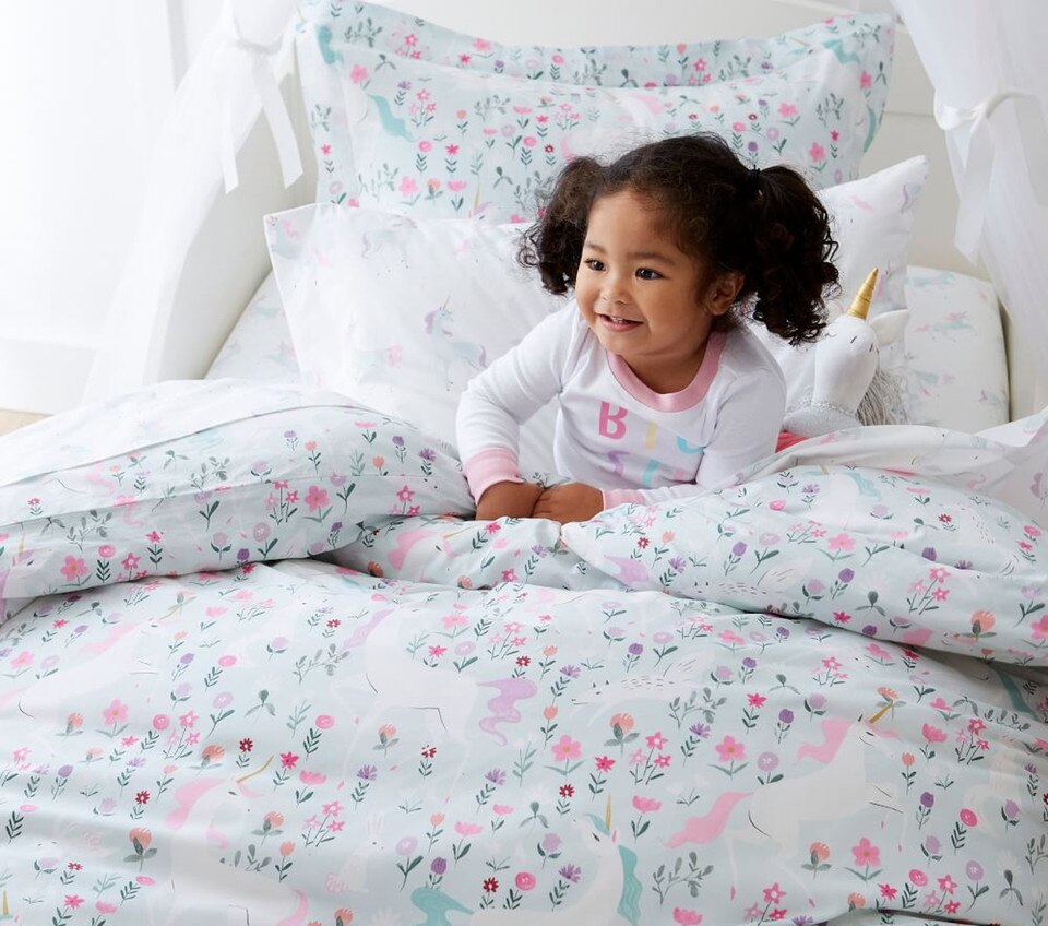 Organic Mystical Unicorn Duvet Cover