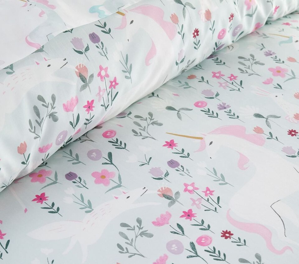 Organic Mystical Unicorn Duvet Cover