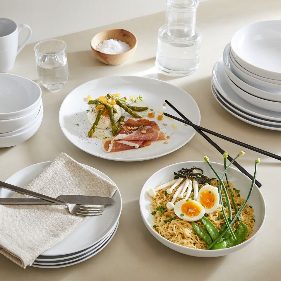 Organic Porcelain Pasta Bowls