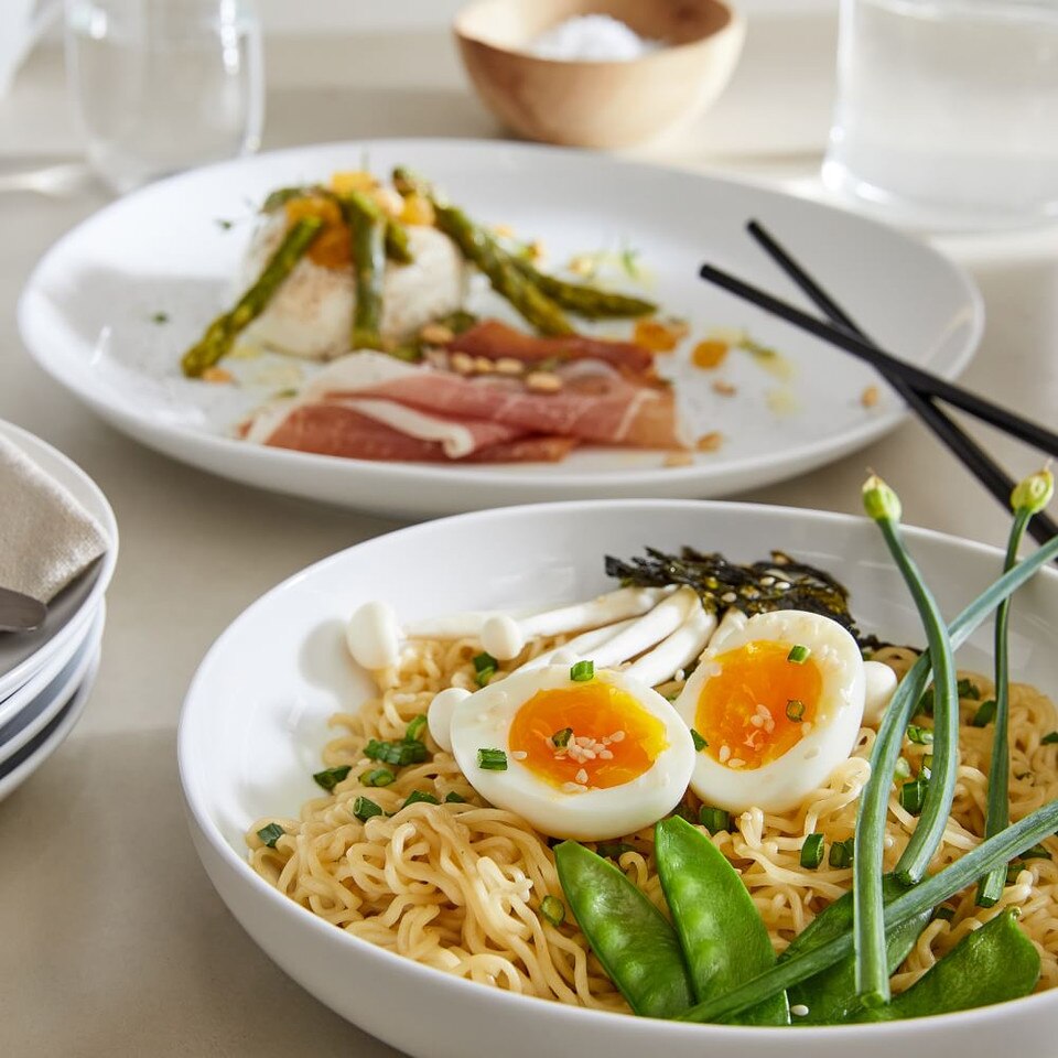 Organic Porcelain Pasta Bowls