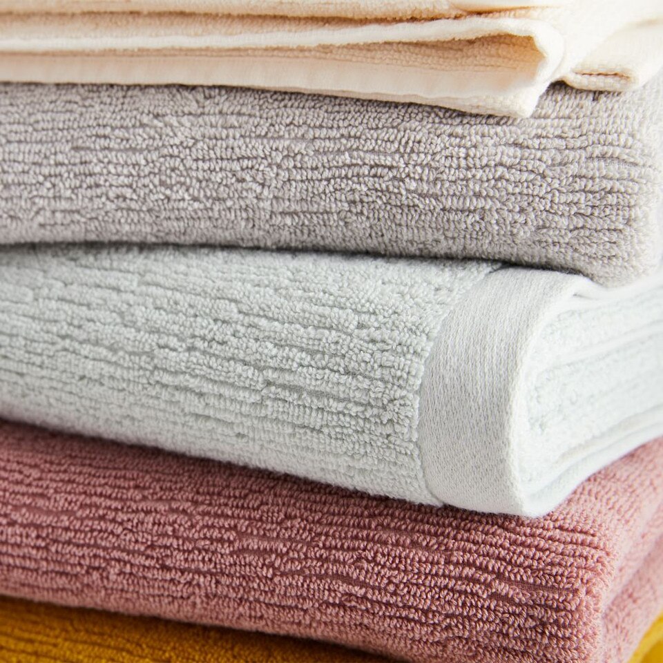 Organic Quick-Dry Textured Bath Towels (Set of 3)
