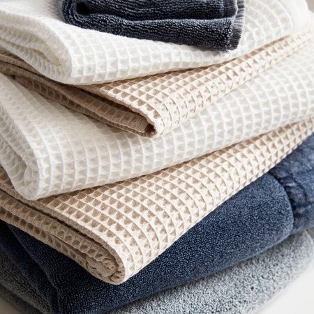 Organic Waffle Towels White West Elm United Kingdom From classic neutral palettes to pops of bright colour to match with your individual. organic waffle towels white