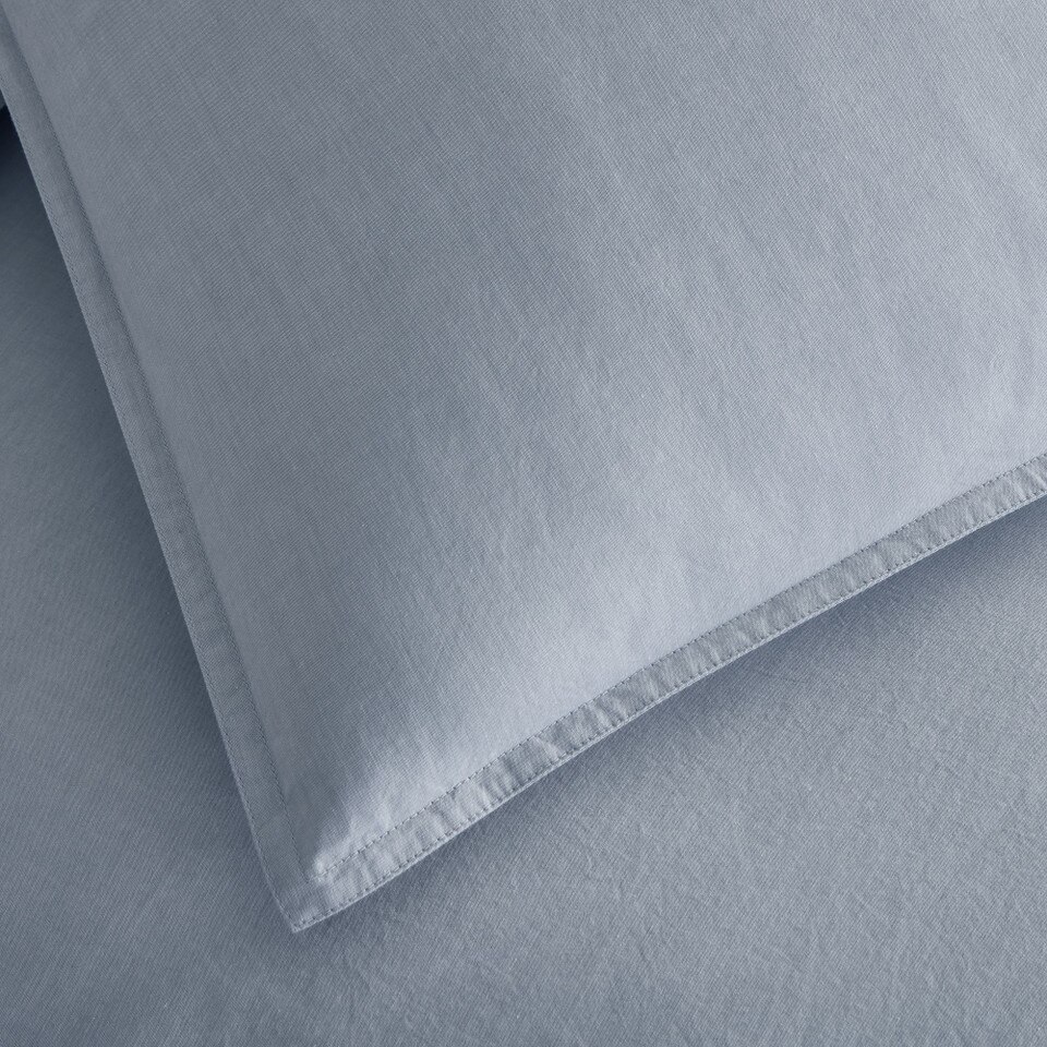 Organic Washed Cotton Percale Duvet Cover & Pillowcases