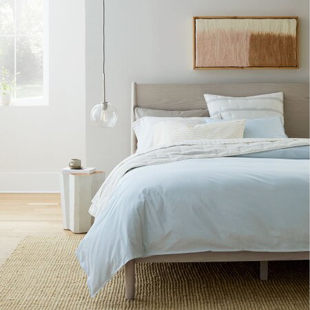 Organic Washed Cotton Percale Duvet Cover Pillowcases Lightest