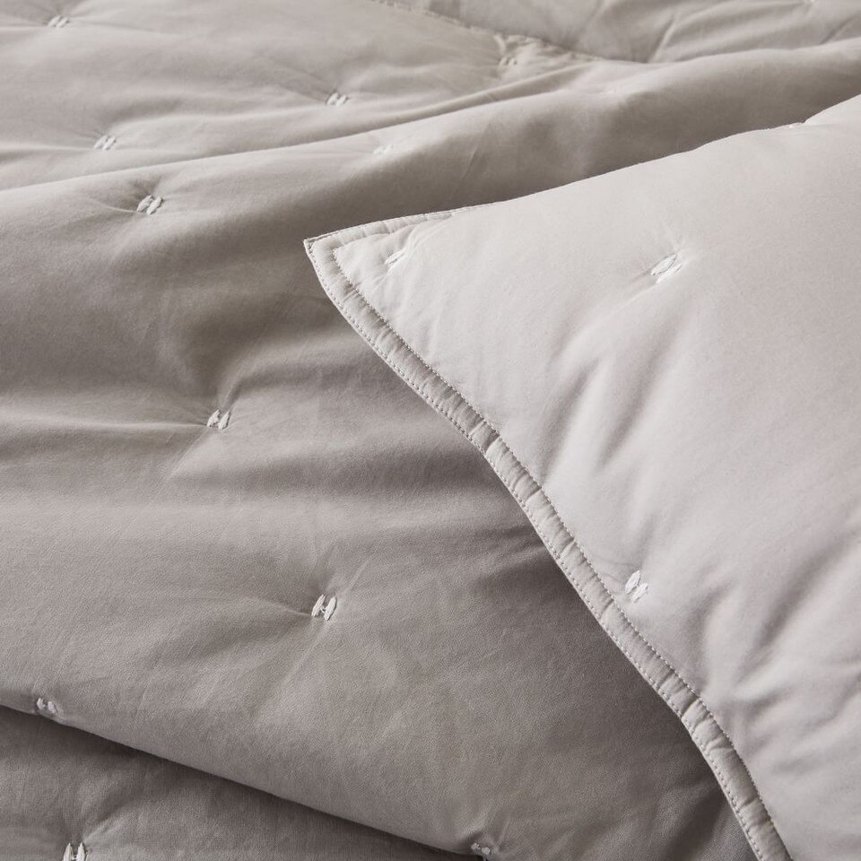 Organic Washed Cotton Bedspread & Pillowcases