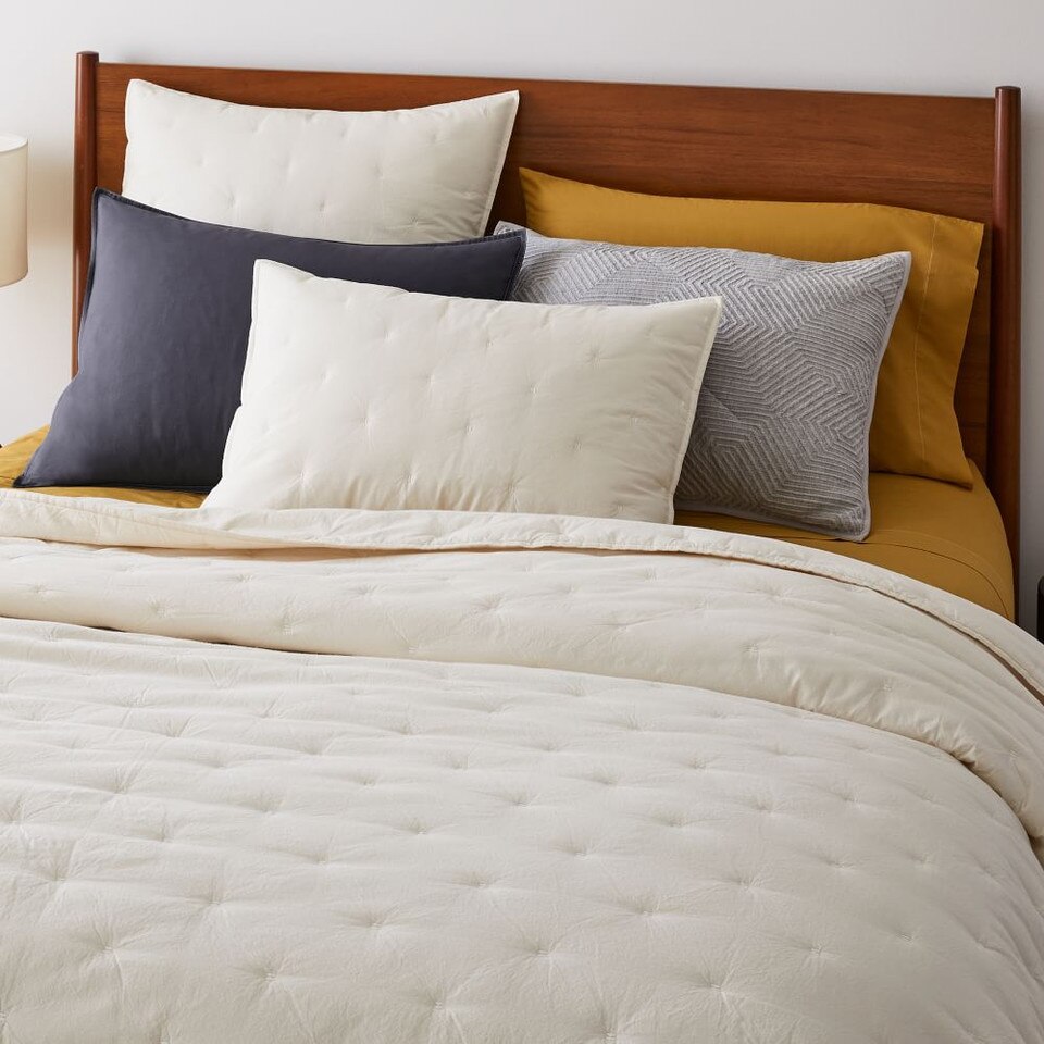 Organic Washed Cotton Bedspread & Pillowcases