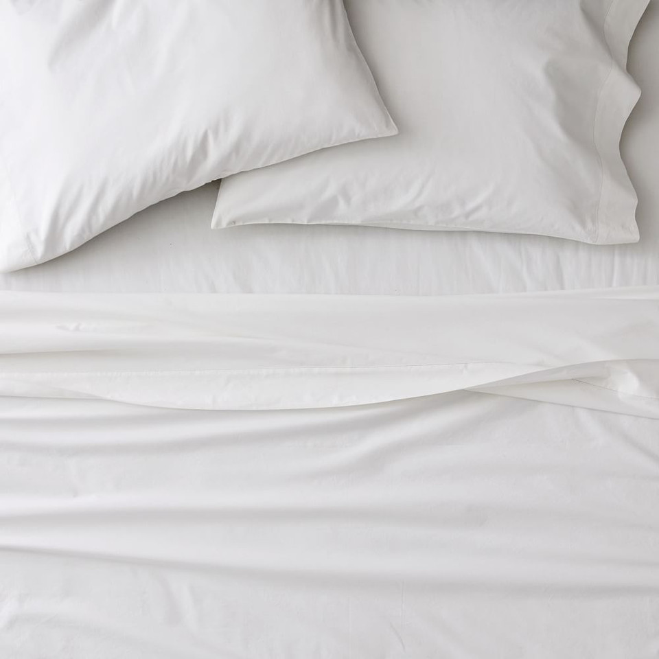 Organic Washed Cotton Percale Sheets & Pillowcases