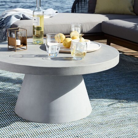 Pedestal Garden Coffee Table West Elm United Kingdom Pedestal Garden Coffee Table West Elm, Outdoor Concrete Coffee Table Uk