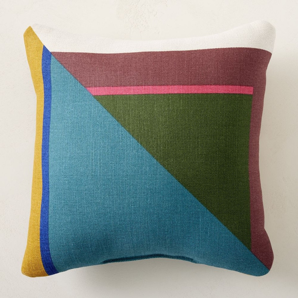 Split Colourblock Indoor/Outdoor Cushion