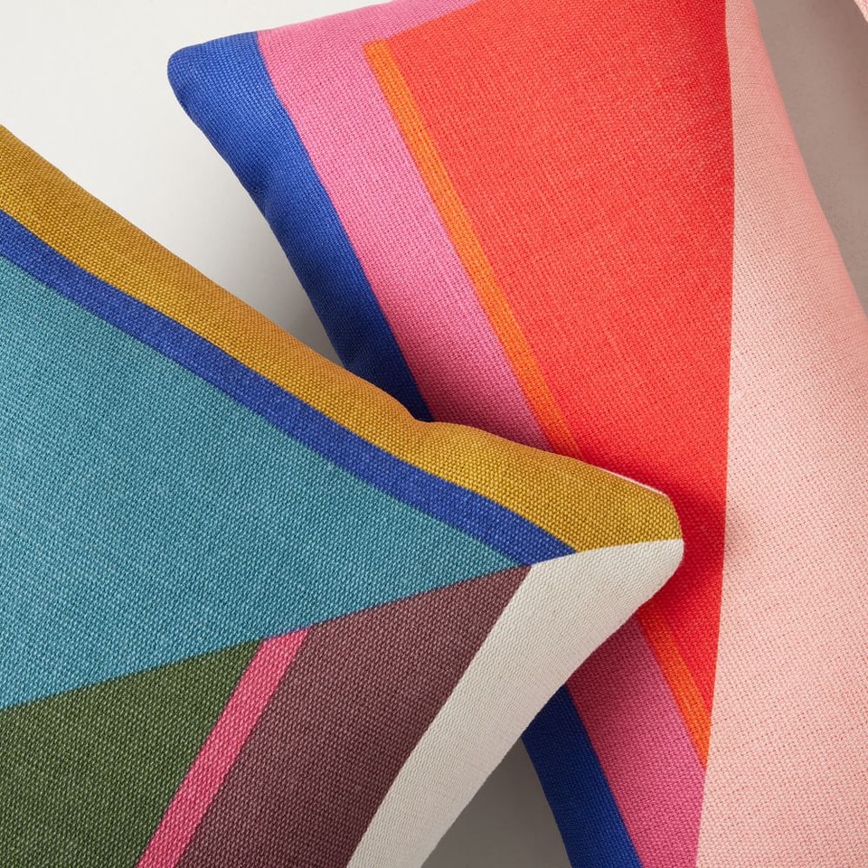 Split Colourblock Indoor/Outdoor Cushion