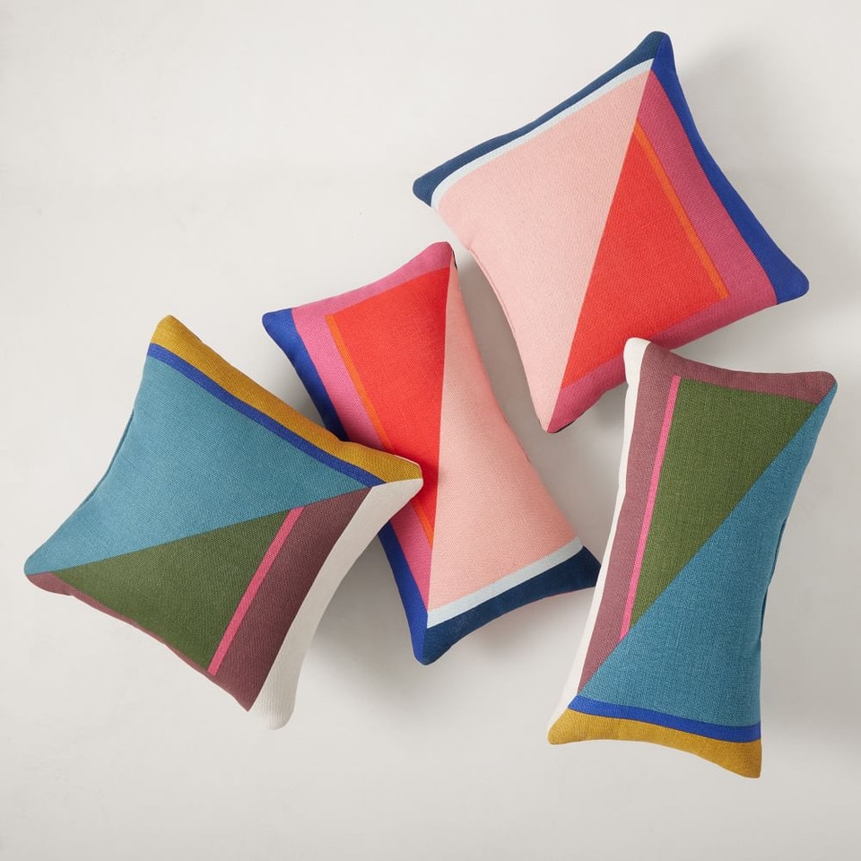 Split Colourblock Indoor/Outdoor Cushion