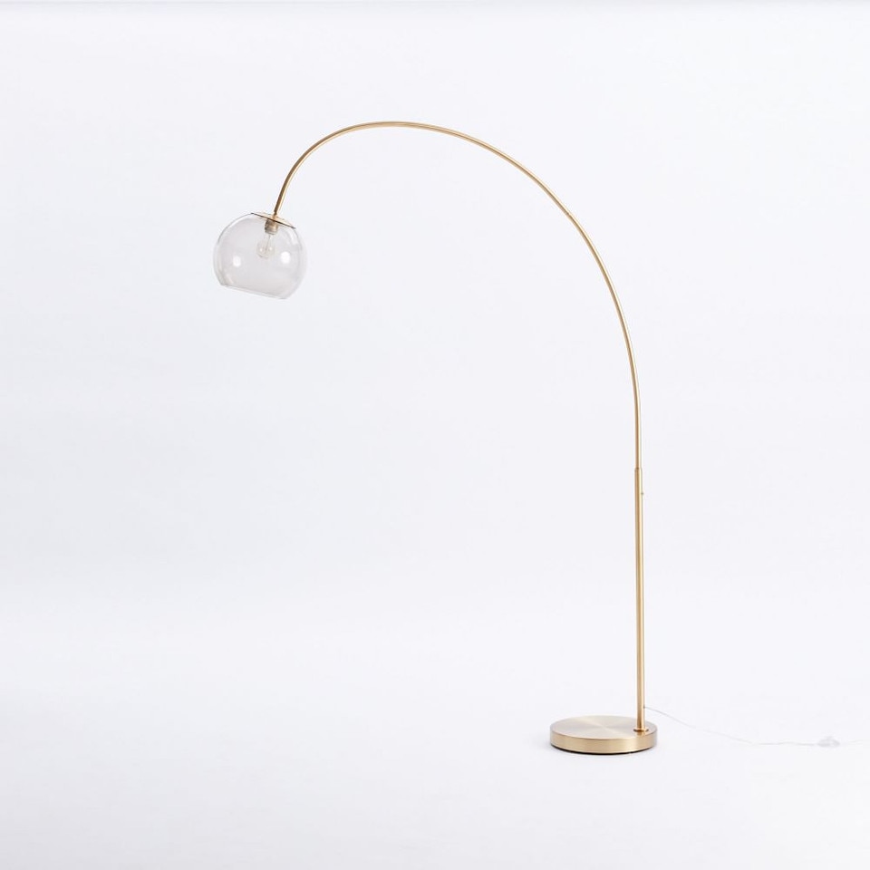 Overarching Acrylic Shade Floor Lamp (193 cm)