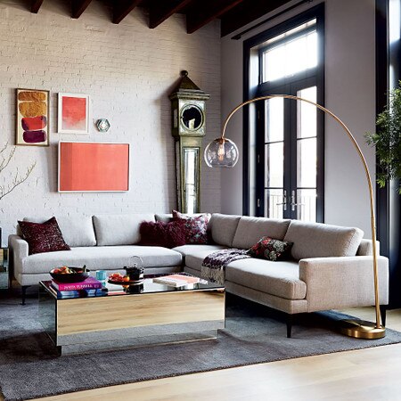 Overarching Acrylic Shade Floor Lamp West Elm United Kingdom Overarching Acrylic Shade Floor Lamp, West Elm Acrylic Floor Lamp