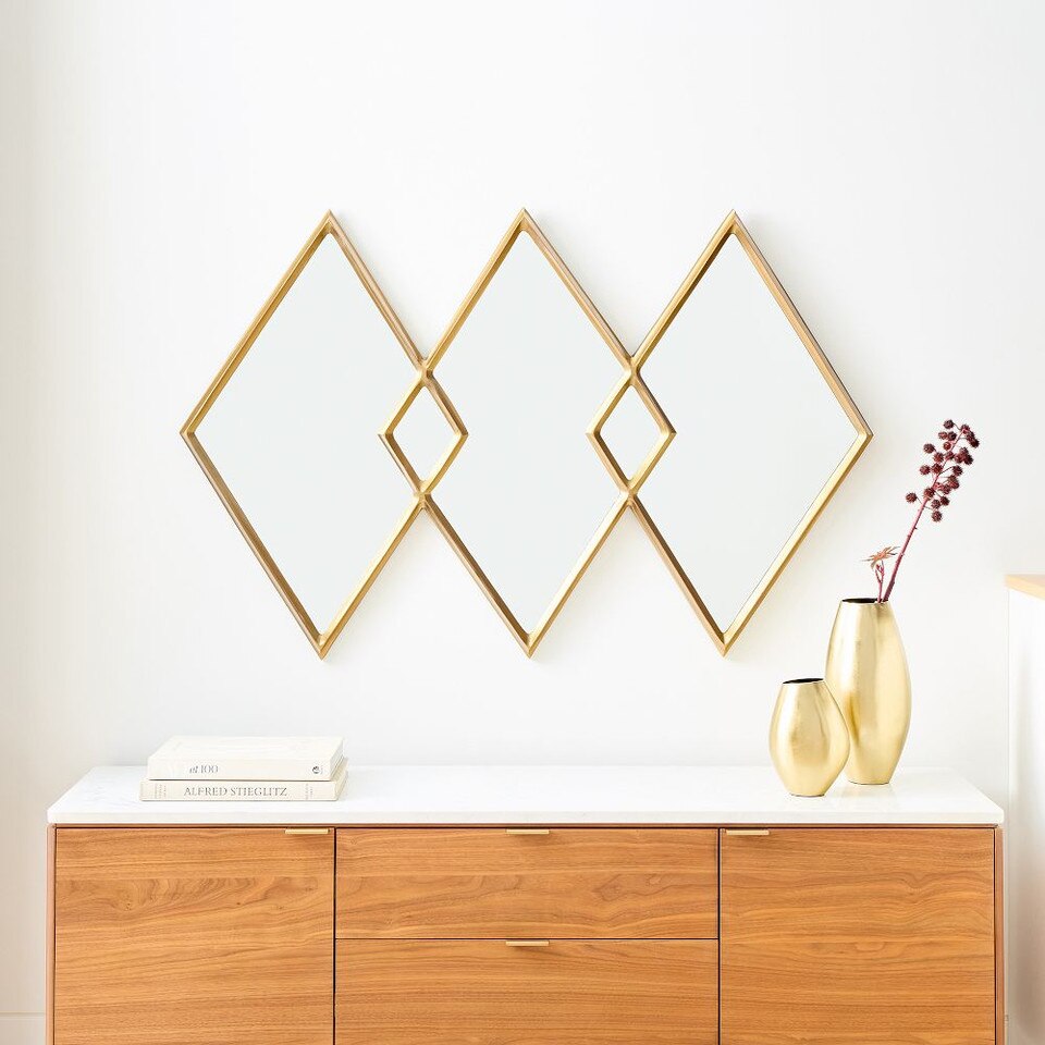 Overlapping Diamonds Mirror