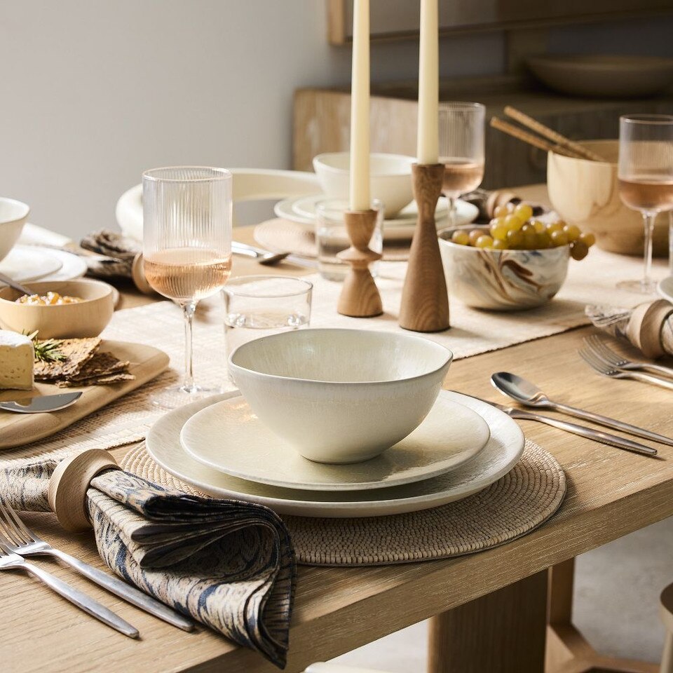 Oyku Stoneware Dinner Plates