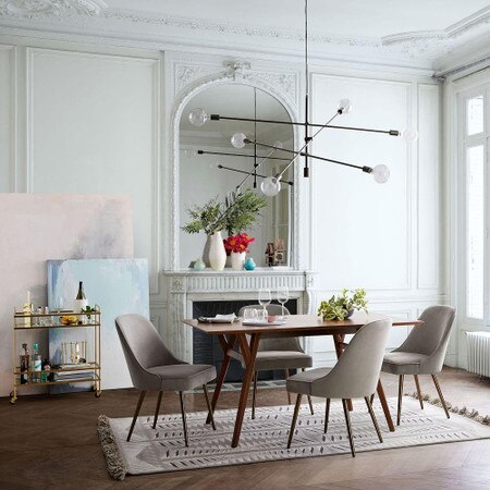 Mid Century Expandable Dining Table Walnut West Elm United Kingdom Mid Century Expandable Dining Table, Dining Table And Chairs Clearance Uk