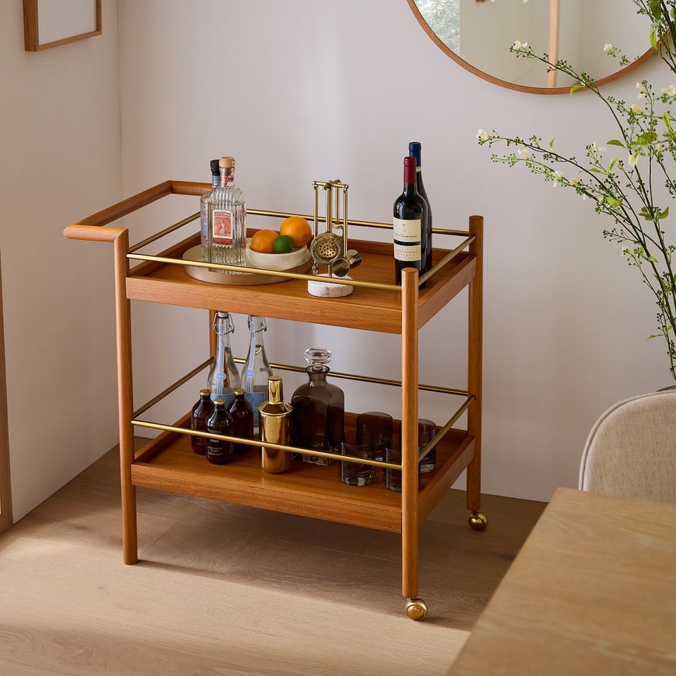 Mid-Century Modern Bar Cart (82 cm)
