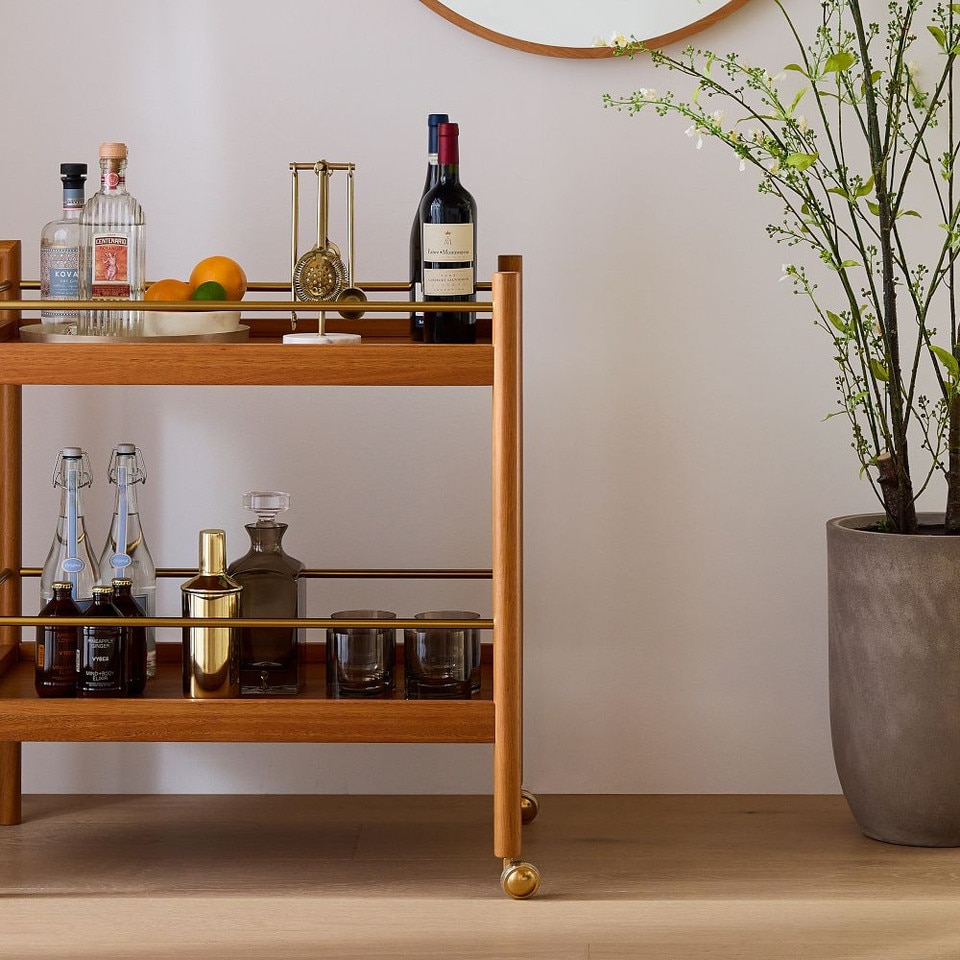 Mid-Century Modern Bar Cart (82 cm)