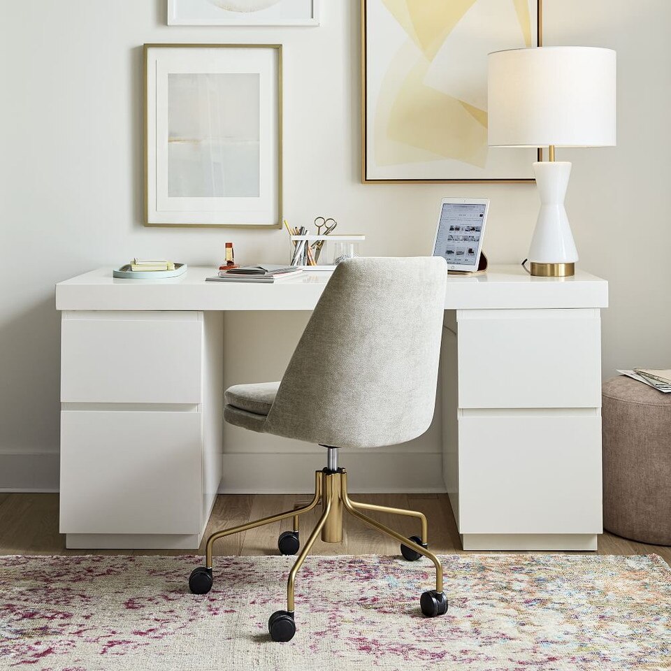 Parsons File Cabinet Desk Set | west elm United Kingdom