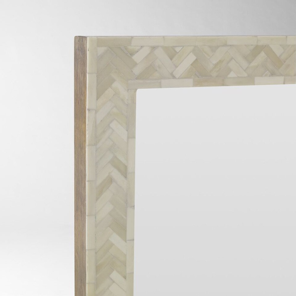 Parsons Floor Mirror - Bone Inlay