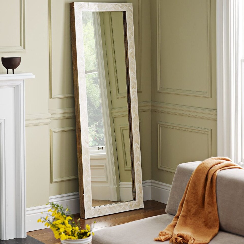 Parsons Floor Mirror - Bone Inlay