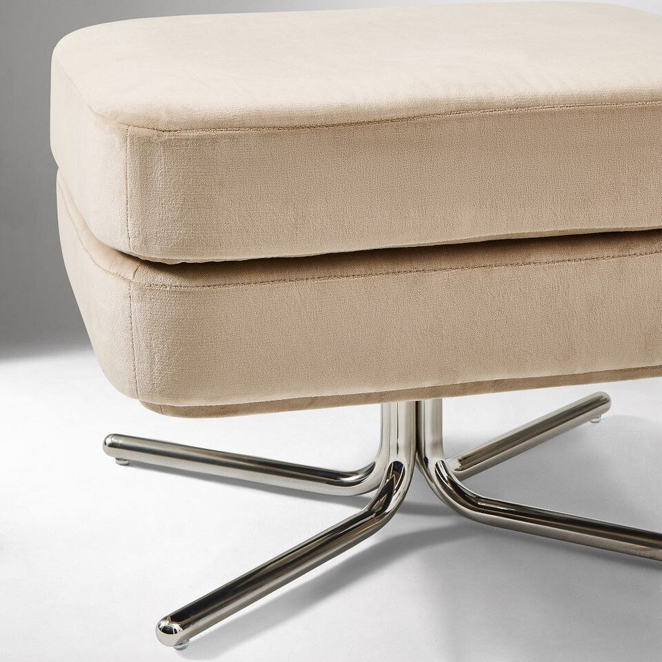 Patchin Swivel Chair Footstool Ottoman