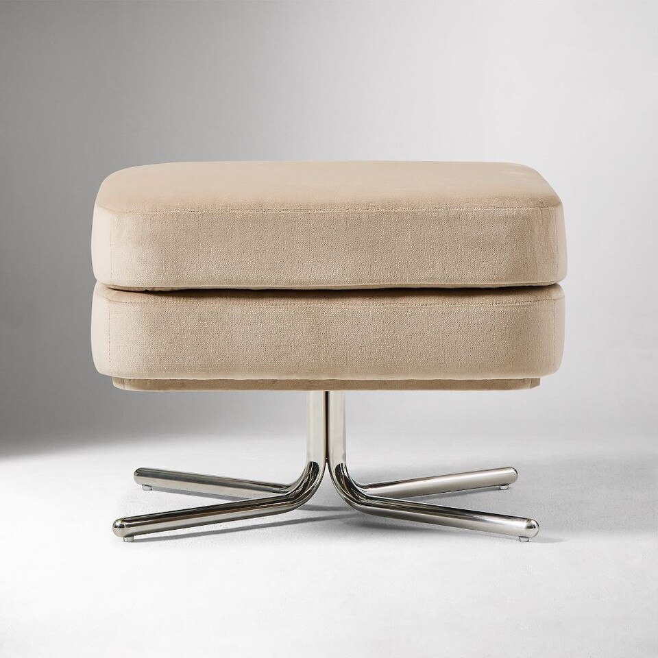 Patchin Swivel Chair Footstool Ottoman