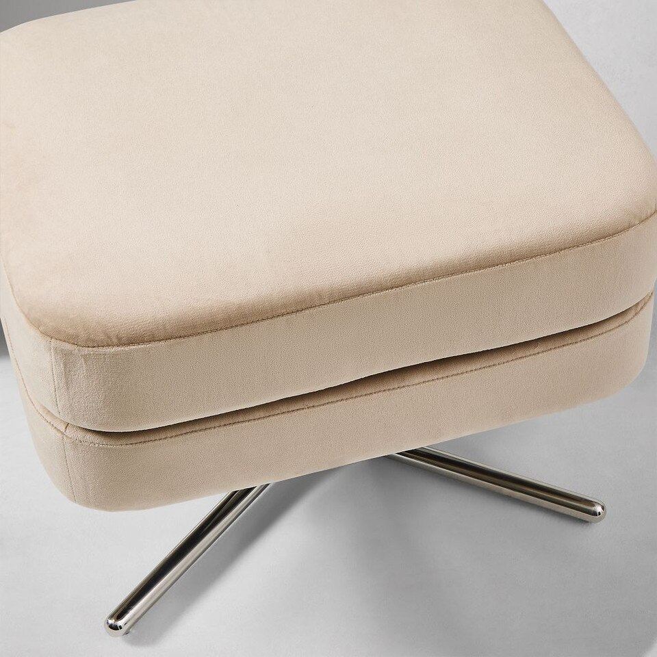 Patchin Swivel Chair Footstool Ottoman
