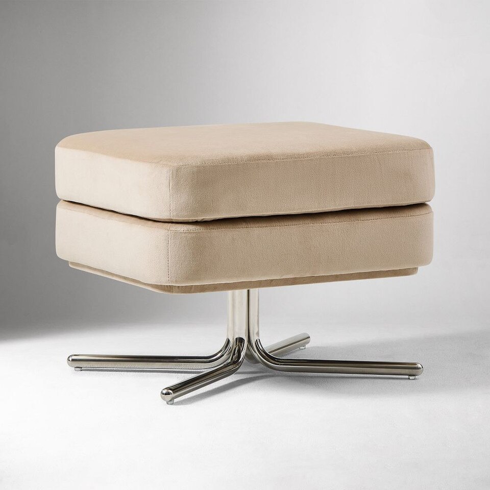 Patchin Swivel Chair Footstool Ottoman