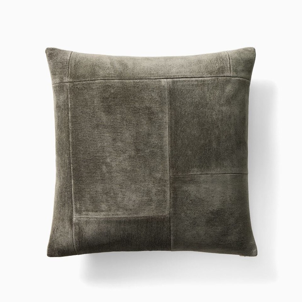 Patchwork Chenille Cushion Cover