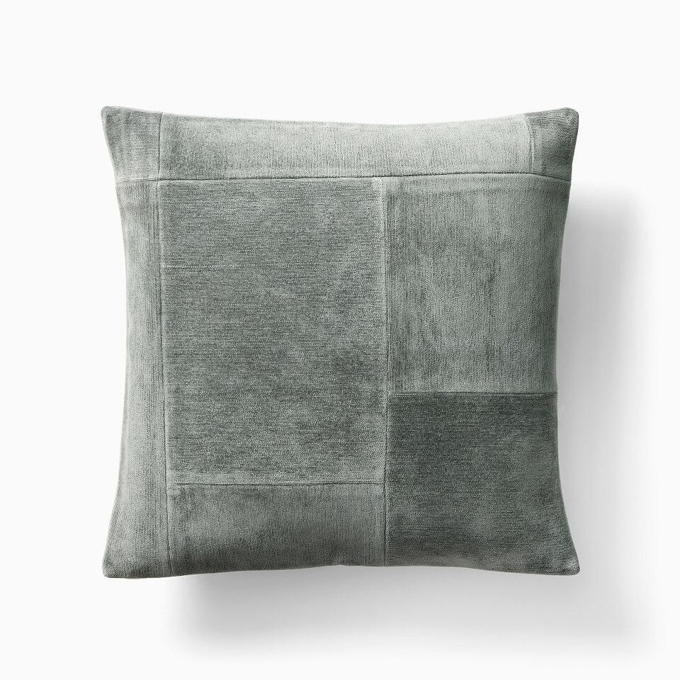 Patchwork Chenille Cushion Cover