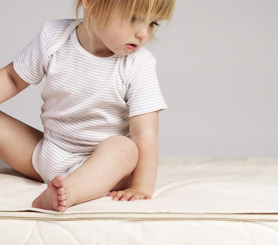 Twist Natural Cot Mattress by The Little Green Sheep