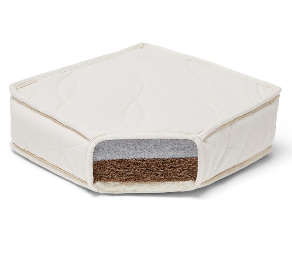 Twist Natural Cot Mattress by The Little Green Sheep