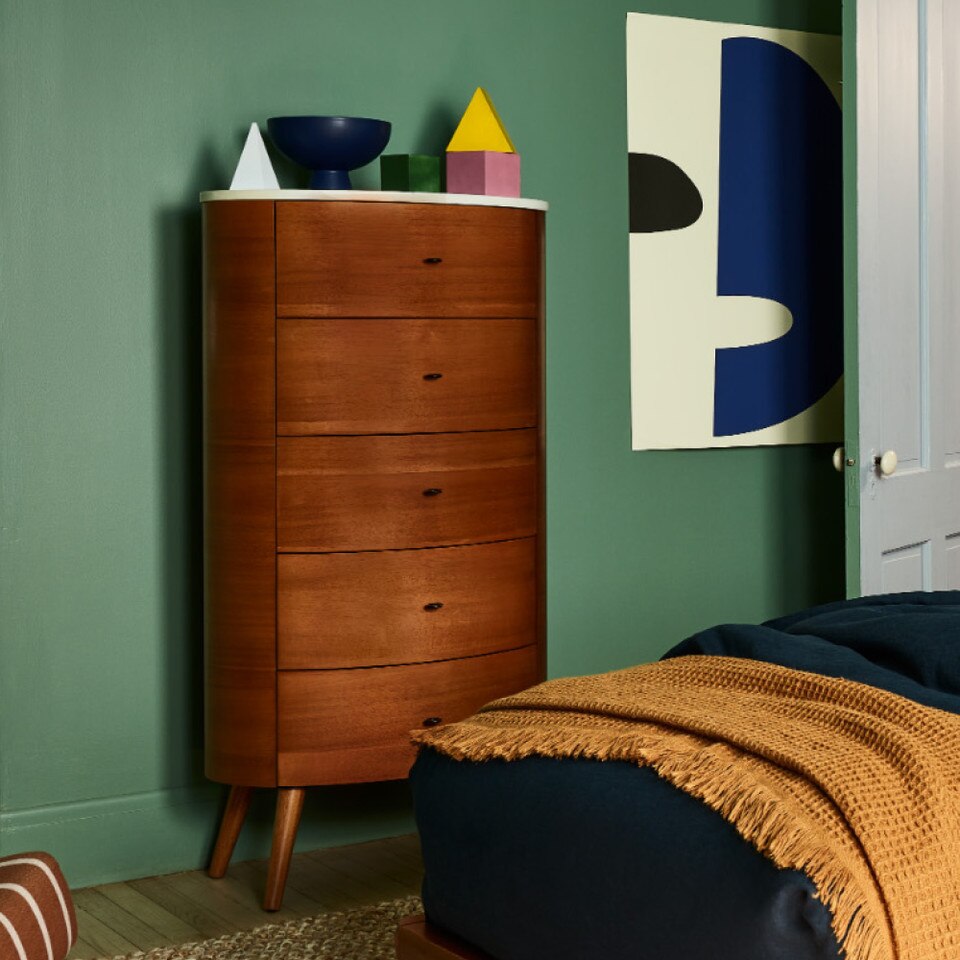 Penelope Narrow 5-Drawer Chest (66 cm)