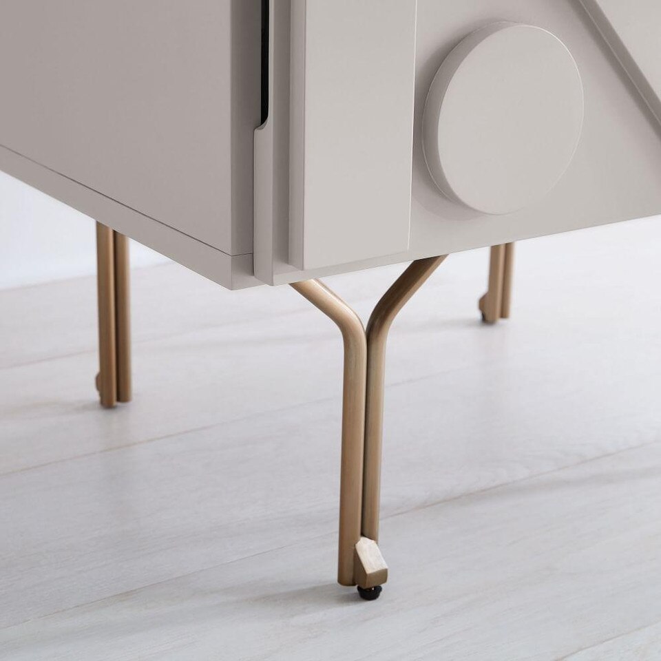Pictograph Media Console (213 cm) - Flax