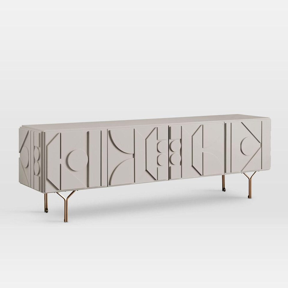 Pictograph Media Console (213 cm) - Flax
