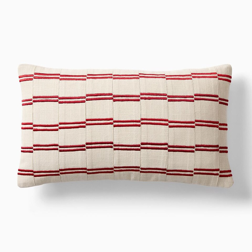 Pieced Offset Stripe Cushion Cover