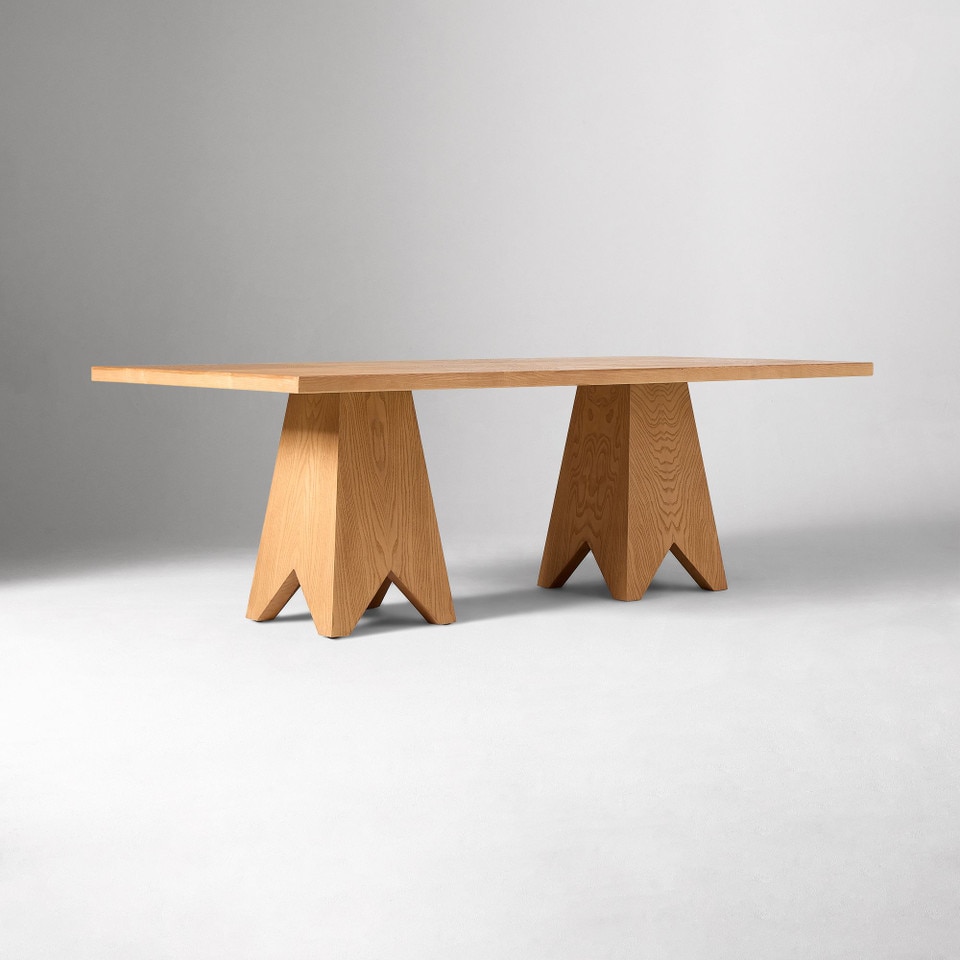 Pierce & Ward Burl Wood Dining Table (229 cm)