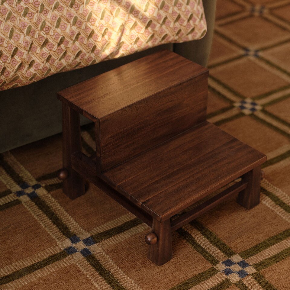 Pierce & Ward Windowpane Check Handwoven Wool Rug | West Elm UK