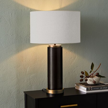 Pillar Table Lamp Antique Bronze West Elm United Kingdom