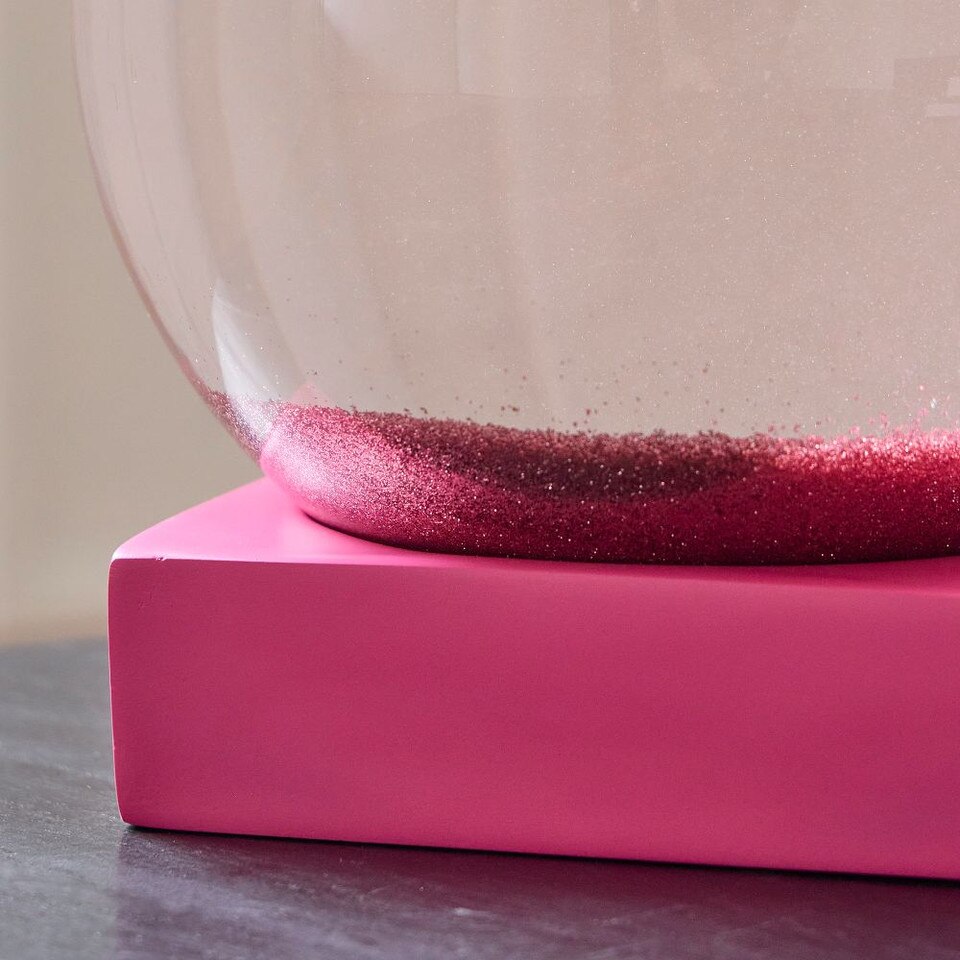 Pink Decorator Snow Globes