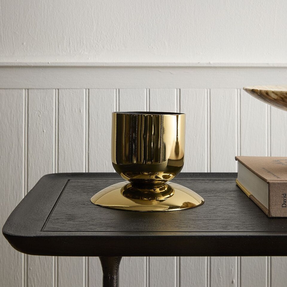 Polished Metal Vases