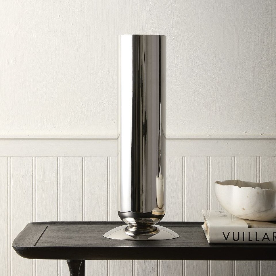 Polished Metal Vases
